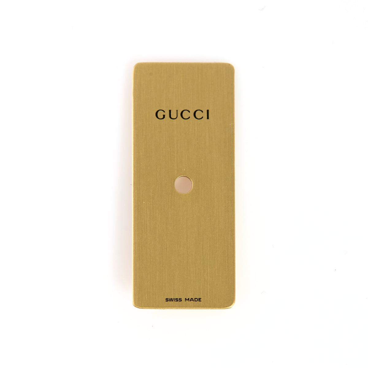 Gucci 051.014.1 Swiss Made Watch Dial Rectangular Brushed Gold Replacement