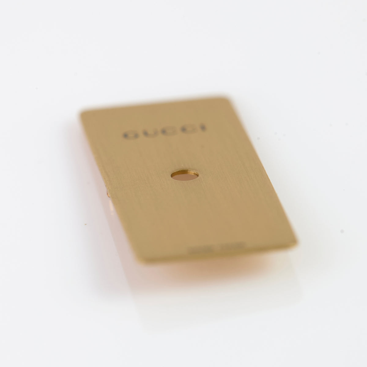 Gucci 051.014.1 Swiss Made Watch Dial Rectangular Brushed Gold Replacement