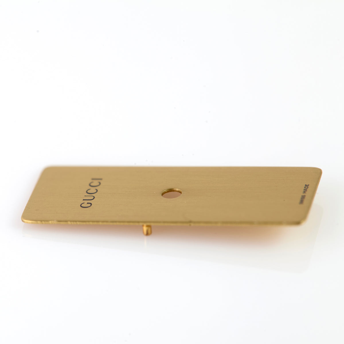 Gucci 051.014.1 Swiss Made Watch Dial Rectangular Brushed Gold Replacement
