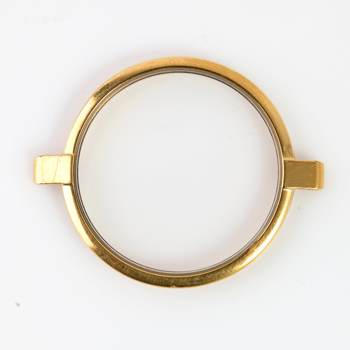 Gucci 3400FM Gold Tone Round Watch Bezel Original Replacement Case Part