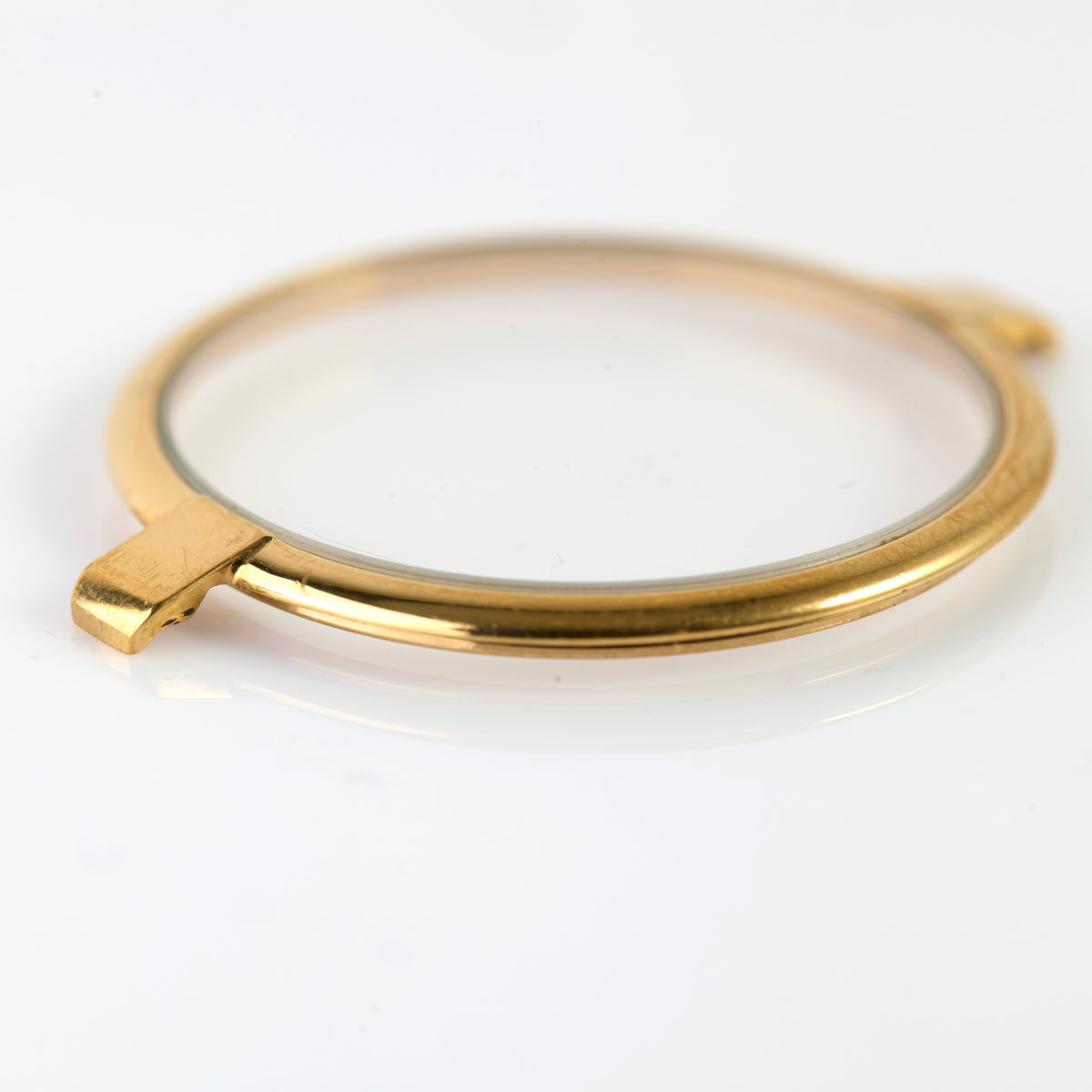 Gucci 3400FM Gold Tone Round Watch Bezel Original Replacement Case Part