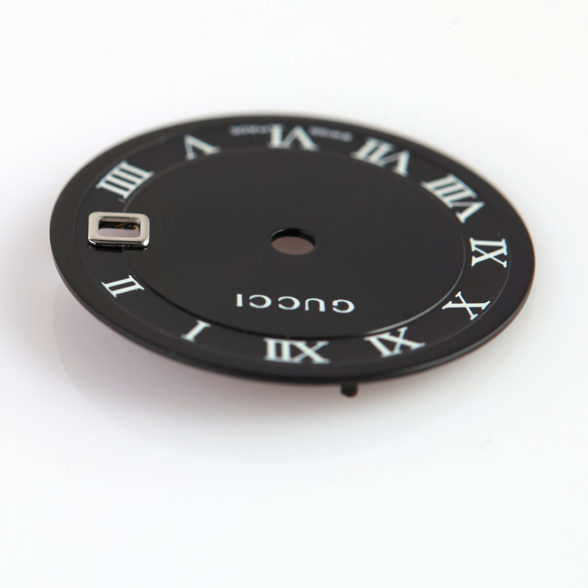 Gucci Swiss Made Watch Dial Black White Roman Numerals Date Replacement