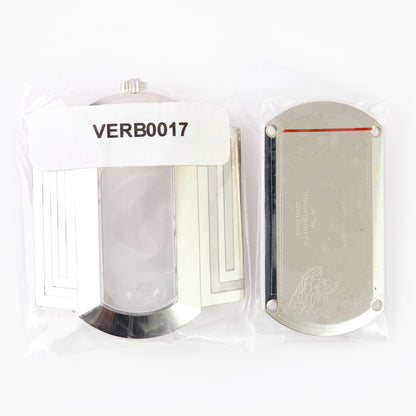 Versace VERB0017 Watch Case Silver Tone Stainless Steel Greca Replacement