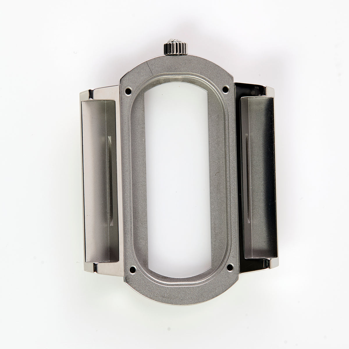 Versace VERB0017 Watch Case Silver Tone Stainless Steel Greca Replacement