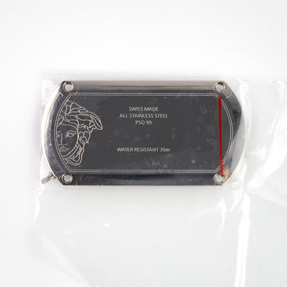 Versace VERB0017 Watch Case Silver Tone Stainless Steel Greca Replacement