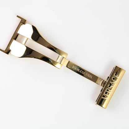 Genuine Versace Watch Deployment Clasp Gold Tone Stainless Steel Buckle OEM