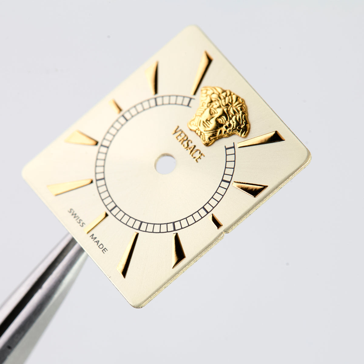 Versace watch dial, gold-tone sunburst finish. Reference VERX0041