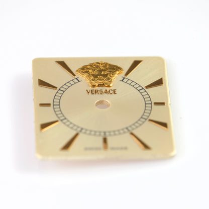 Versace watch dial, gold-tone sunburst finish. Reference VERX0041