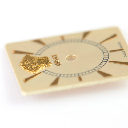 Versace watch dial, gold-tone sunburst finish. Reference VERX0041