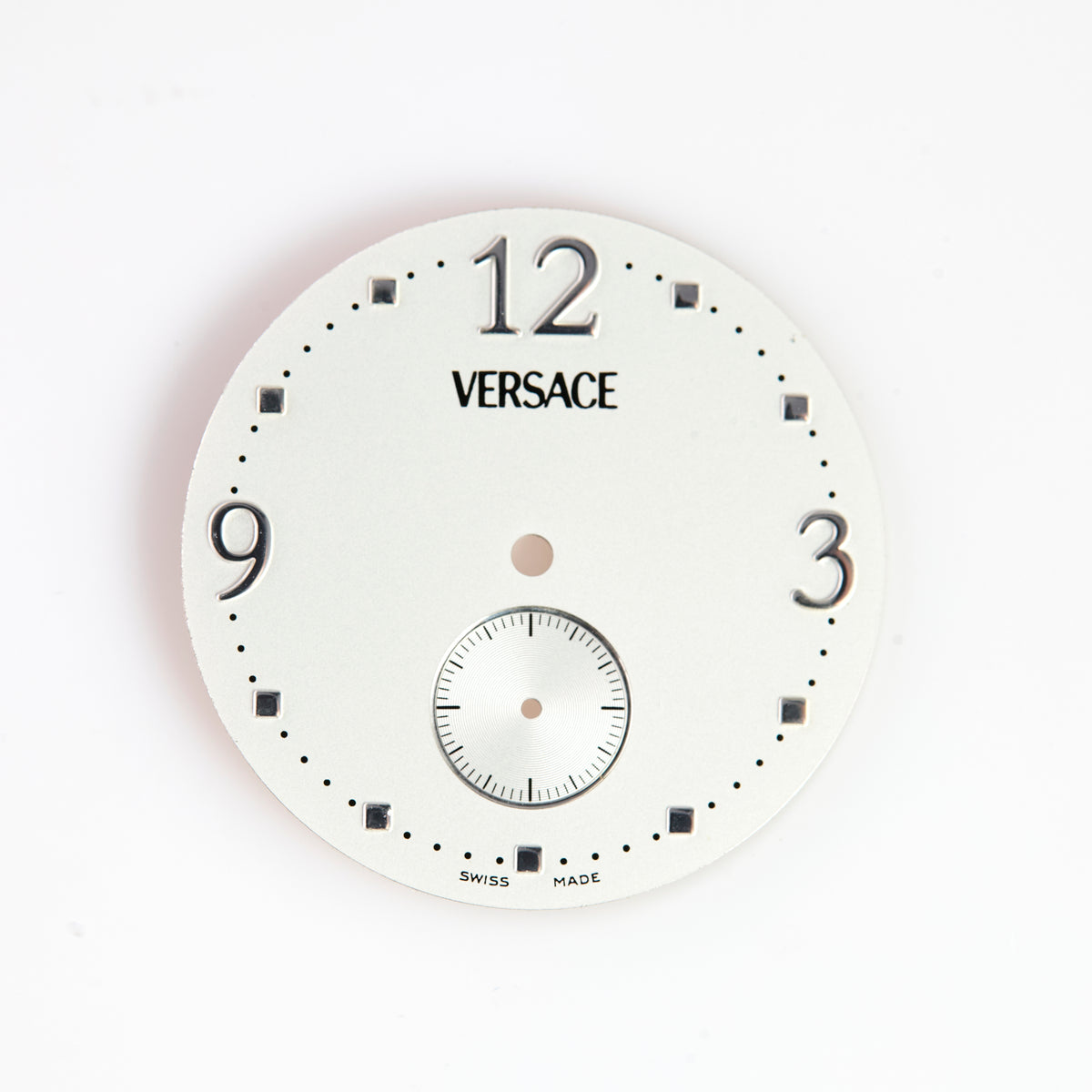 Versace Silver watch dial