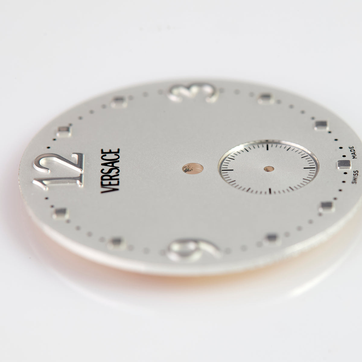 Versace Silver watch dial