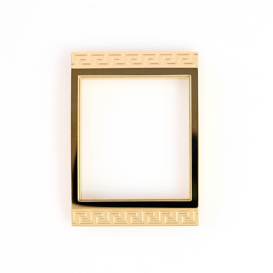 Versace VERL0011 Gold Tone Rectangular Watch Bezel Greca Greek Key Replacement