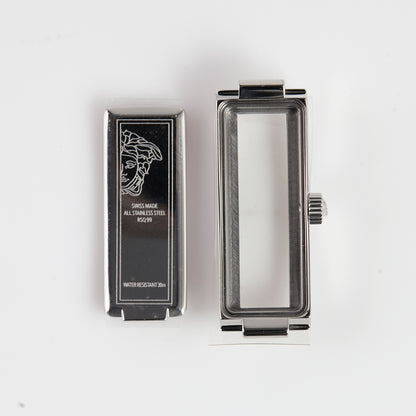 Versace rectangular stainless steel watch case (reference VERB0013)
