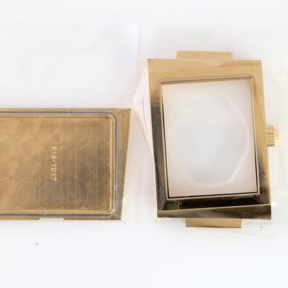 Versace rectangular gold tone watch case VERB0005