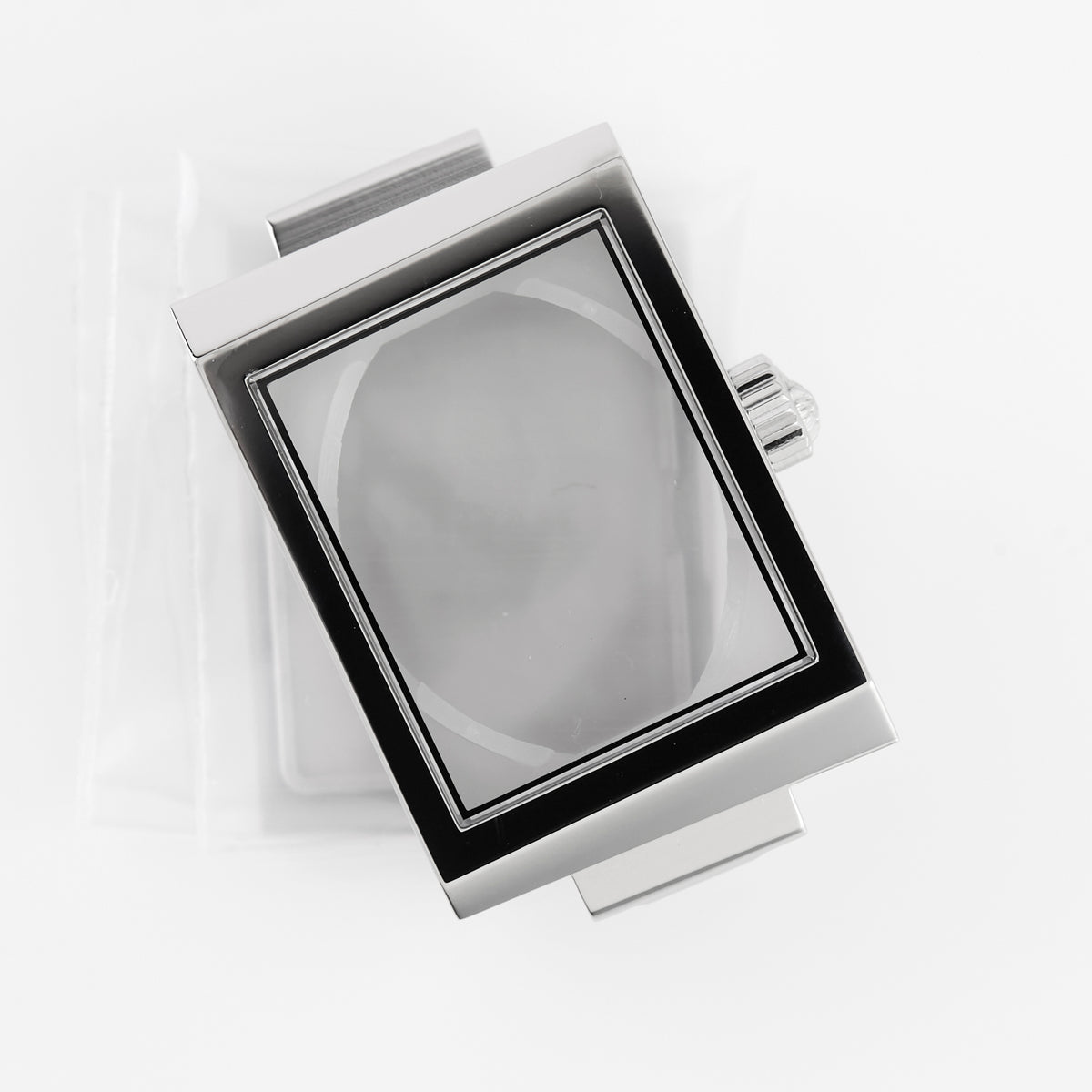 Versace rectangular stainless steel watch case VERB0002