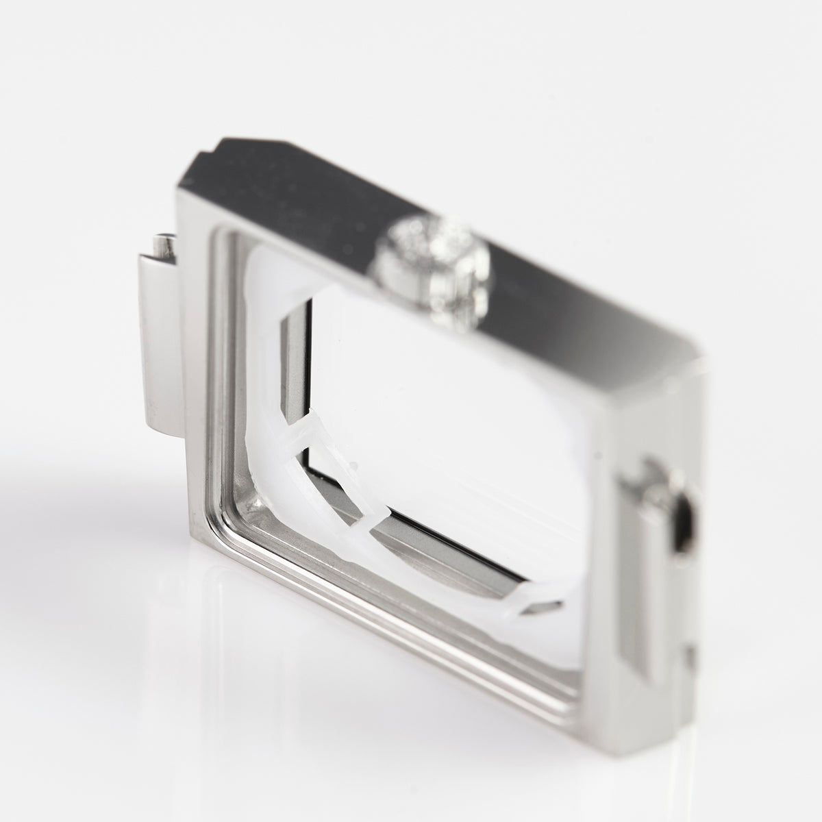 Versace rectangular stainless steel watch case VERB0002