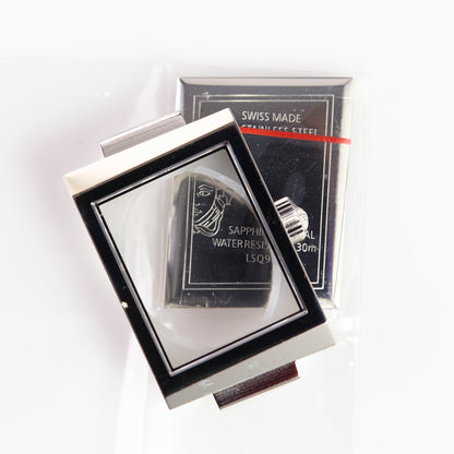 Versace rectangular stainless steel watch case VERB0002