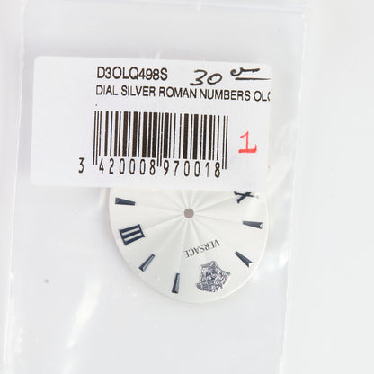 Versace Watch Dial Silver Roman Numerals Medusa Logo OEM Replacement D3OLQ498S
