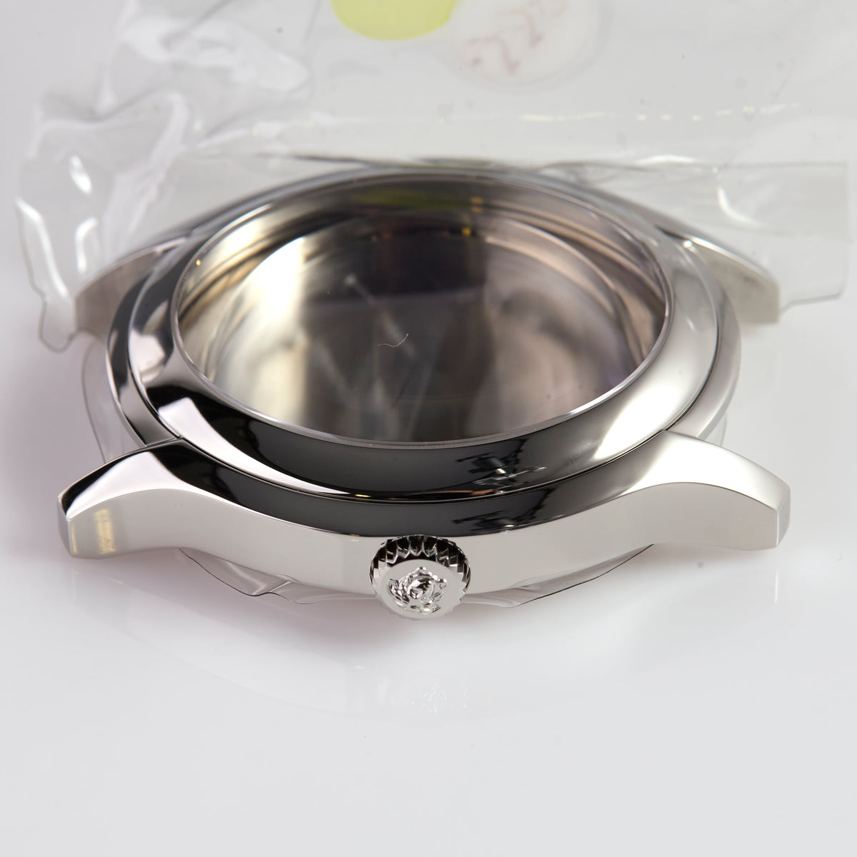 Versace Stainless Steel Watch Case with Crown & Caseback OLA99 E291426 Medusa Logo Swiss Made