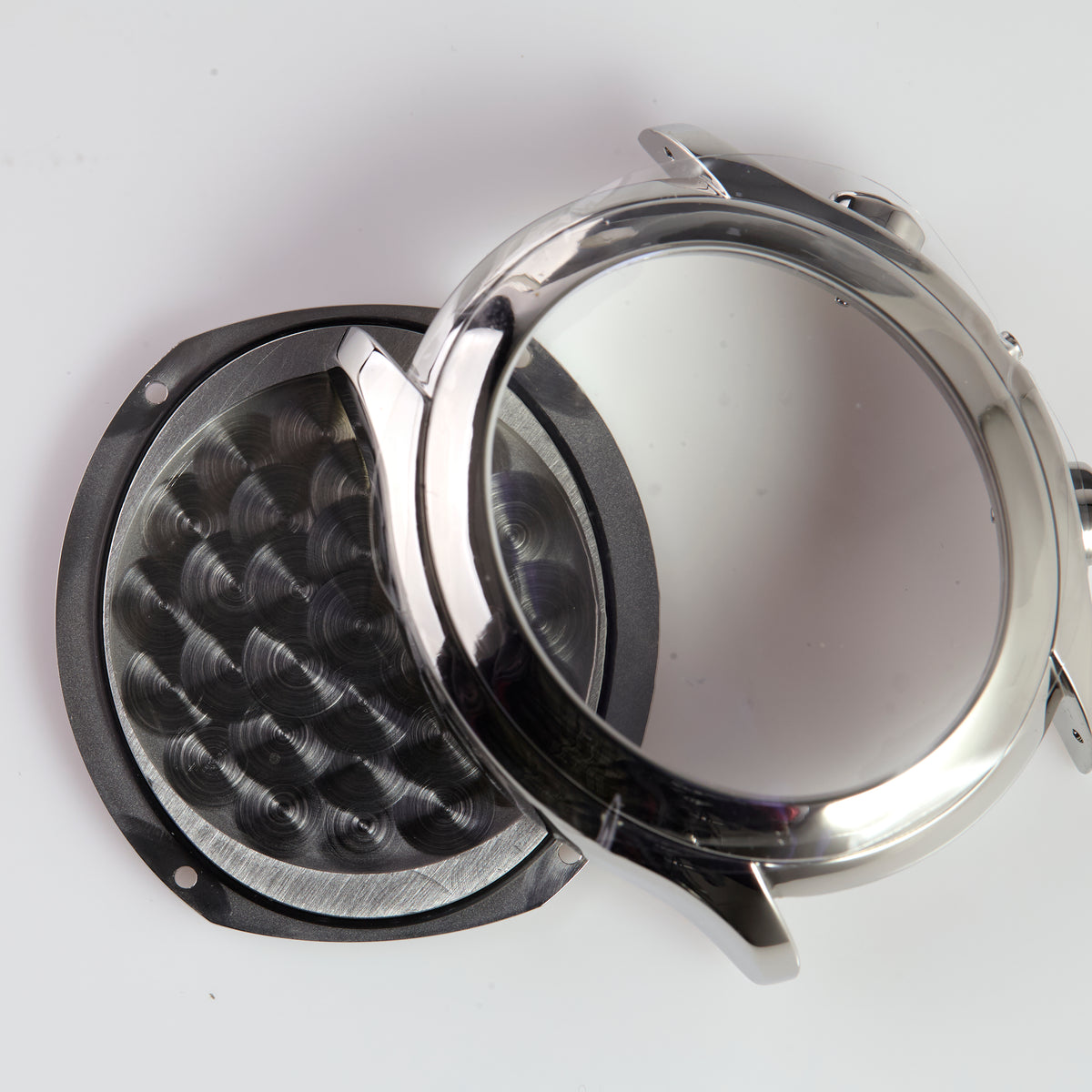 Versace Stainless Steel Chronograph Watch Case with Pushers OEM Swiss Made