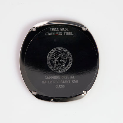 Versace Stainless Steel Chronograph Watch Case with Pushers OEM Swiss Made