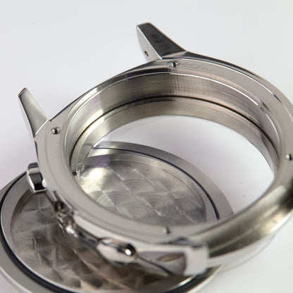 Versace Stainless Steel Chronograph Watch Case with Pushers OEM Swiss Made