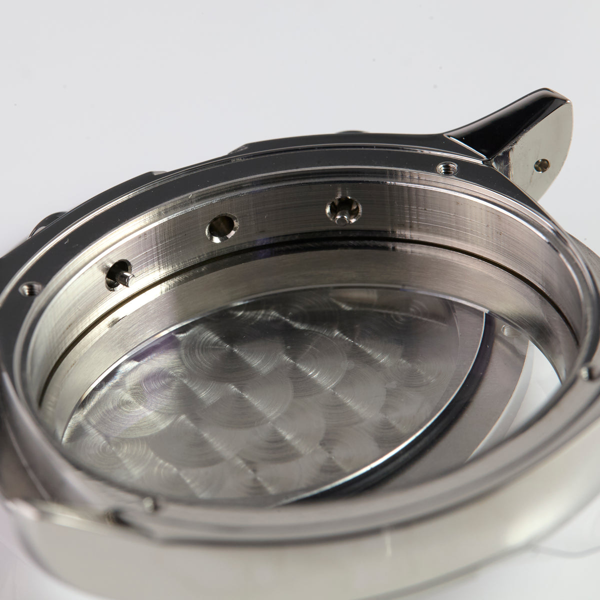 Versace Stainless Steel Chronograph Watch Case with Pushers OEM Swiss Made