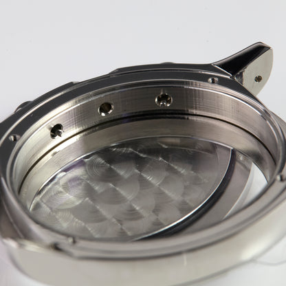 Versace Stainless Steel Chronograph Watch Case with Pushers OEM Swiss Made