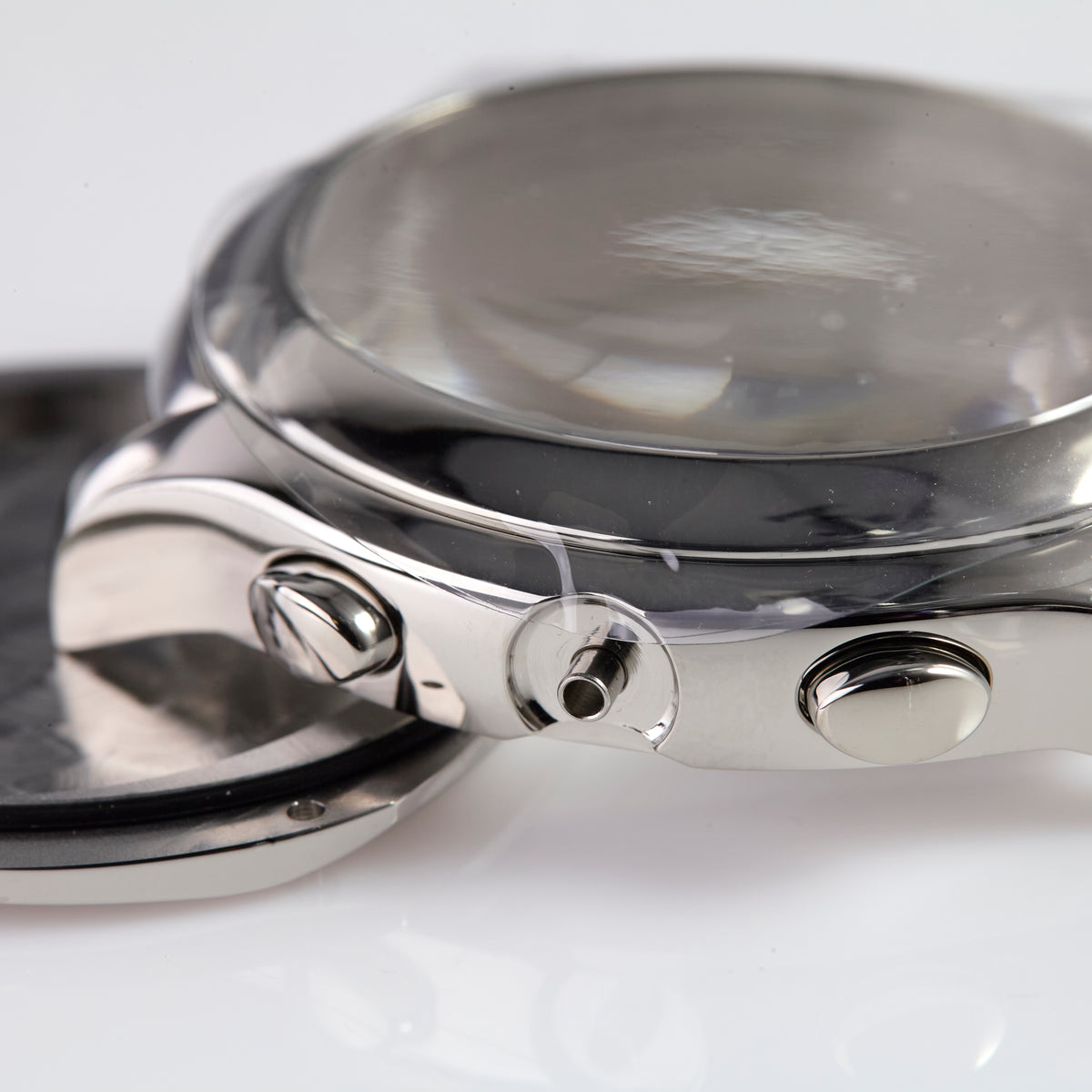 Versace Stainless Steel Chronograph Watch Case with Pushers OEM Swiss Made