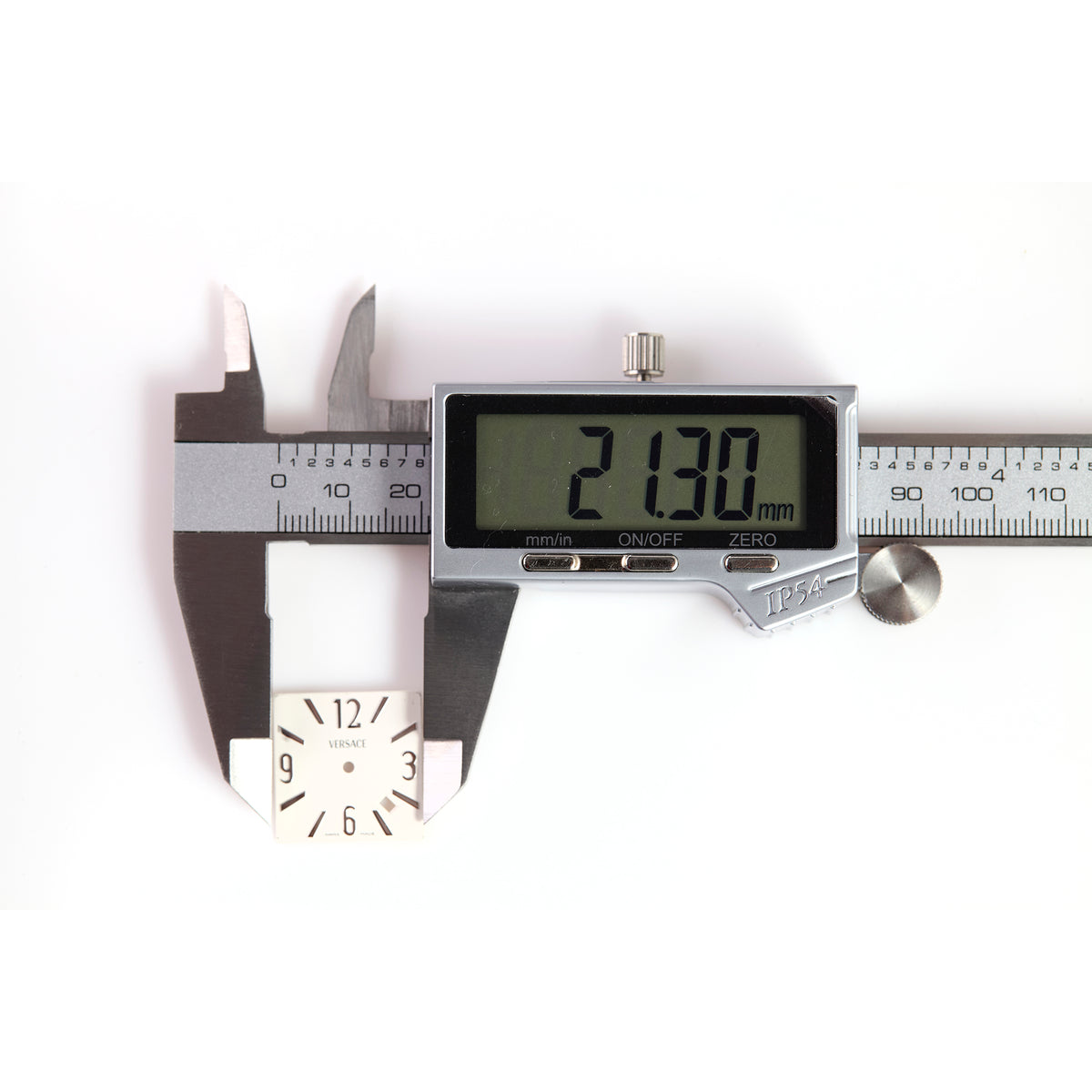 Versace D2FLQ001 White Square Watch Dial Swiss Made Date Window OEM NOS