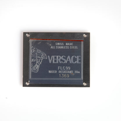 Versace FLC99 Square Watch Case Back CBFLCS99 Stainless Steel OEM NOS