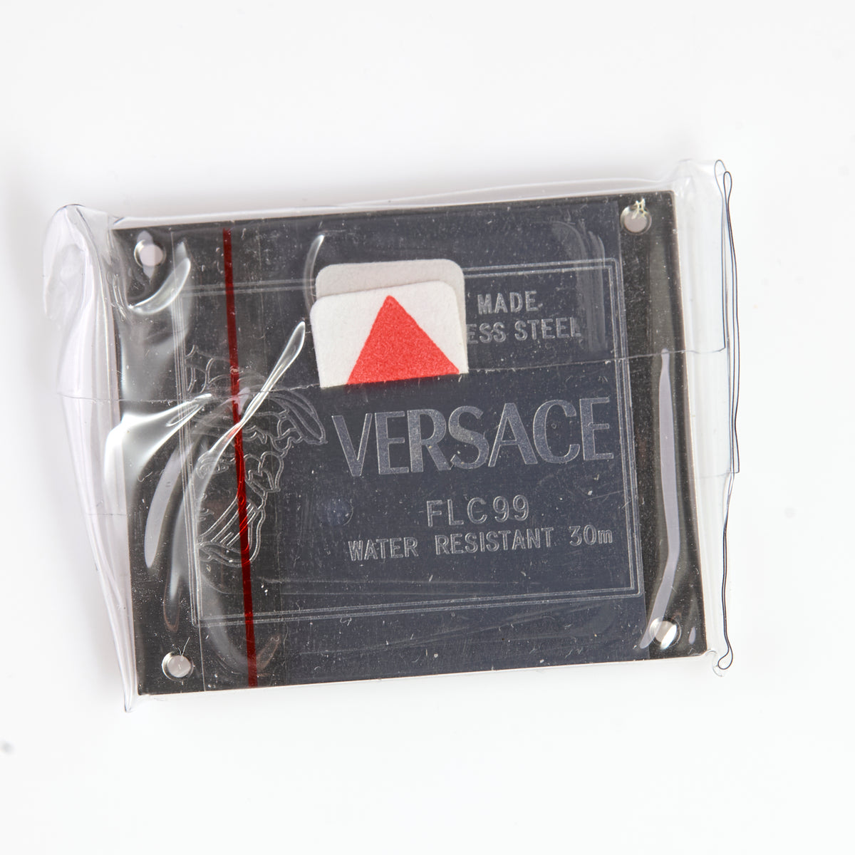 Versace FLC99 Square Watch Case Back CBFLCS99 Stainless Steel OEM NOS