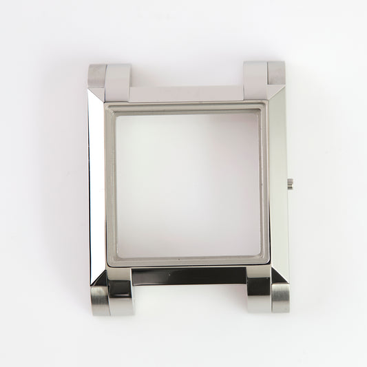 Versace Square Watch Case Stainless Steel with Crystal
