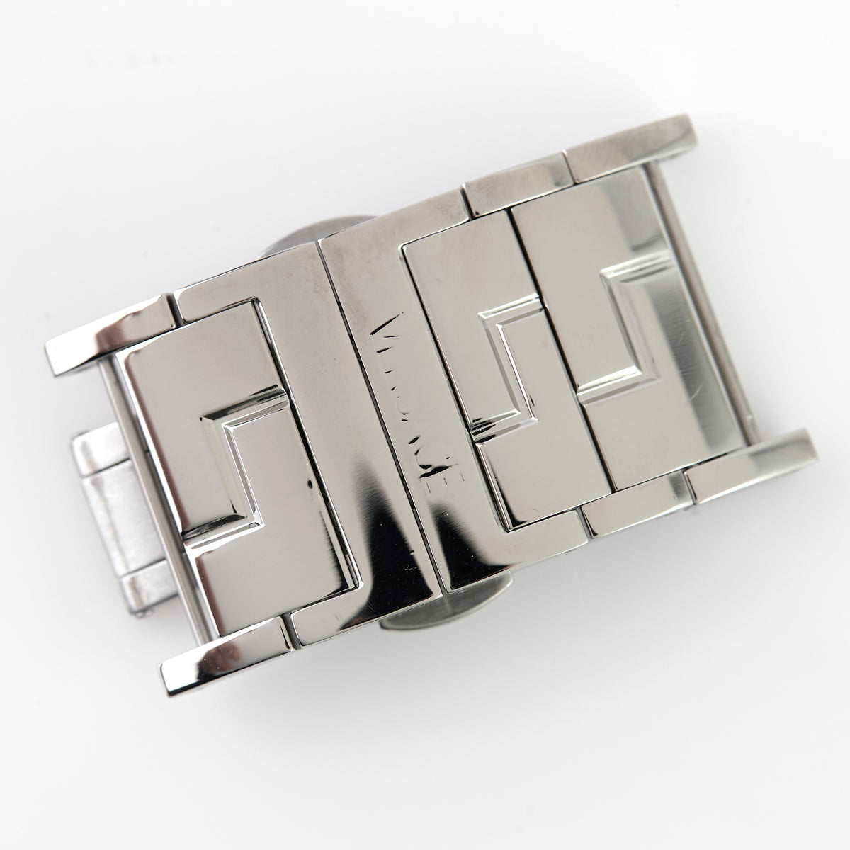 Authentic Versace Stainless Steel Deployment Clasp Bracelet