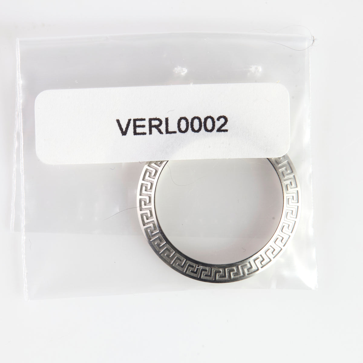 Versace VERL0002 Stainless Steel Bezel – Greek Key Pattern Watch Part