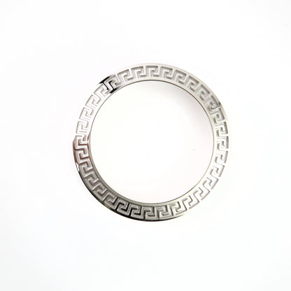 Versace VERL0002 Stainless Steel Bezel – Greek Key Pattern Watch Part