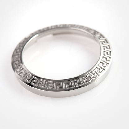 Versace VERL0002 Stainless Steel Bezel – Greek Key Pattern Watch Part
