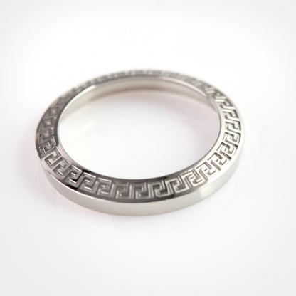 Versace VERL0002 Stainless Steel Bezel – Greek Key Pattern Watch Part