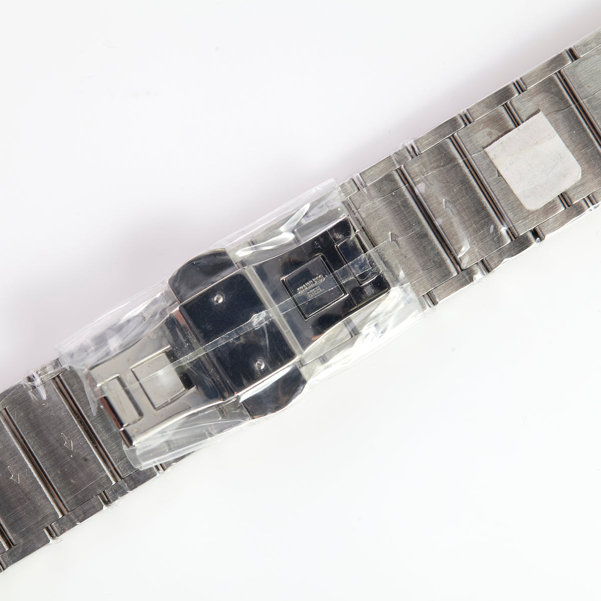 Versace Stainless Steel Watch Bracelet Band – Medusa Logo Clasp, Polished Silver Links