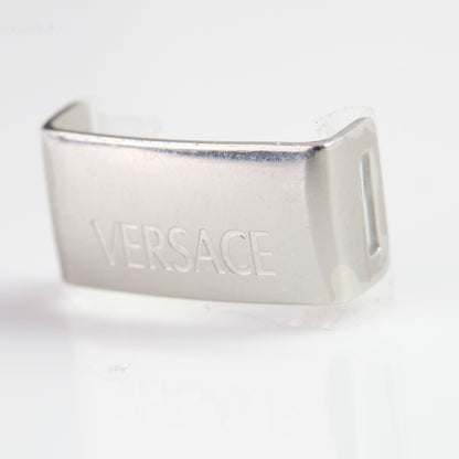 Versace Stainless Steel Watch Bracelet Clasp Cover Silver Replacement Part