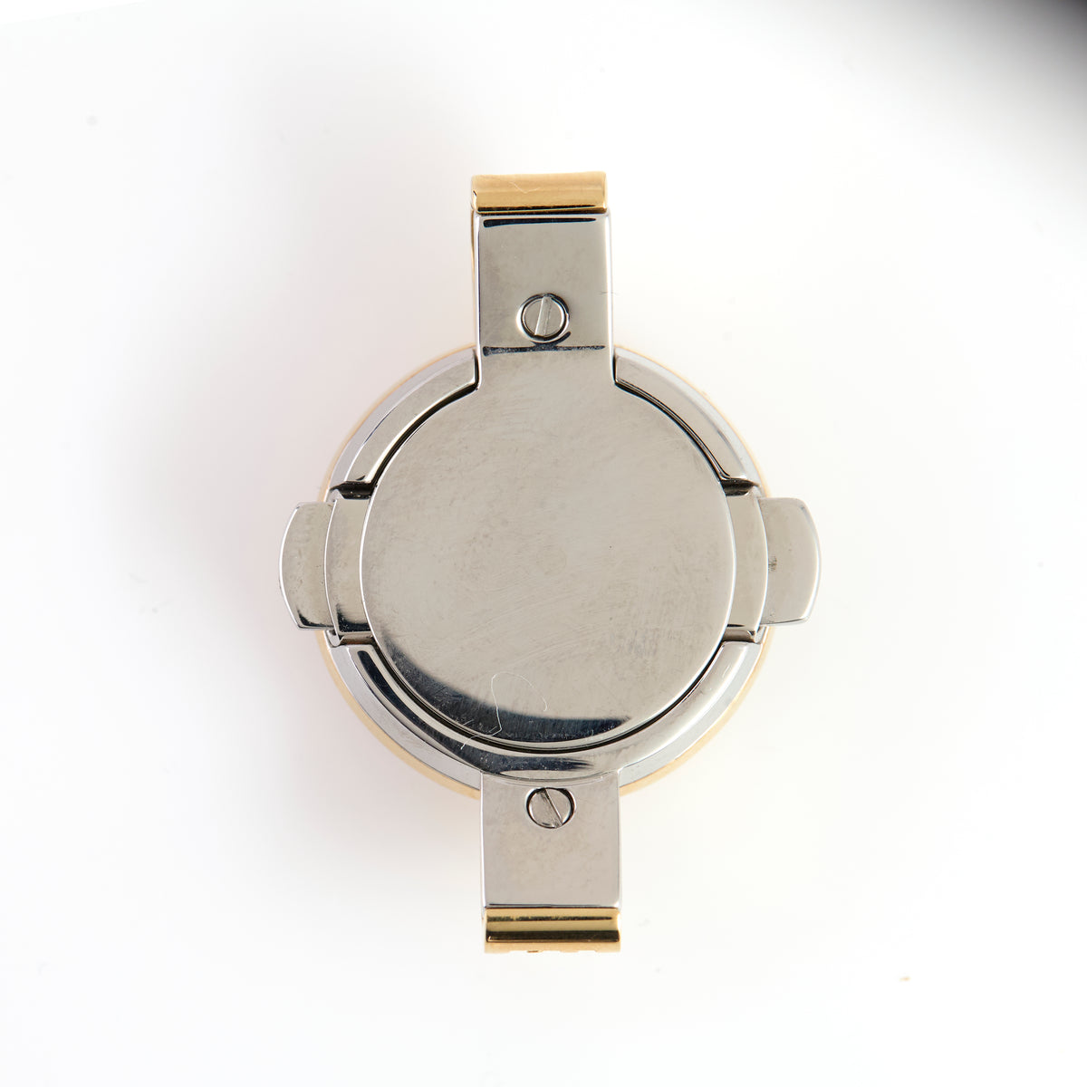 Versace Gold-Tone Stainless Steel Watch Case – Medusa Crystal Dial, Greek Key Bezel
