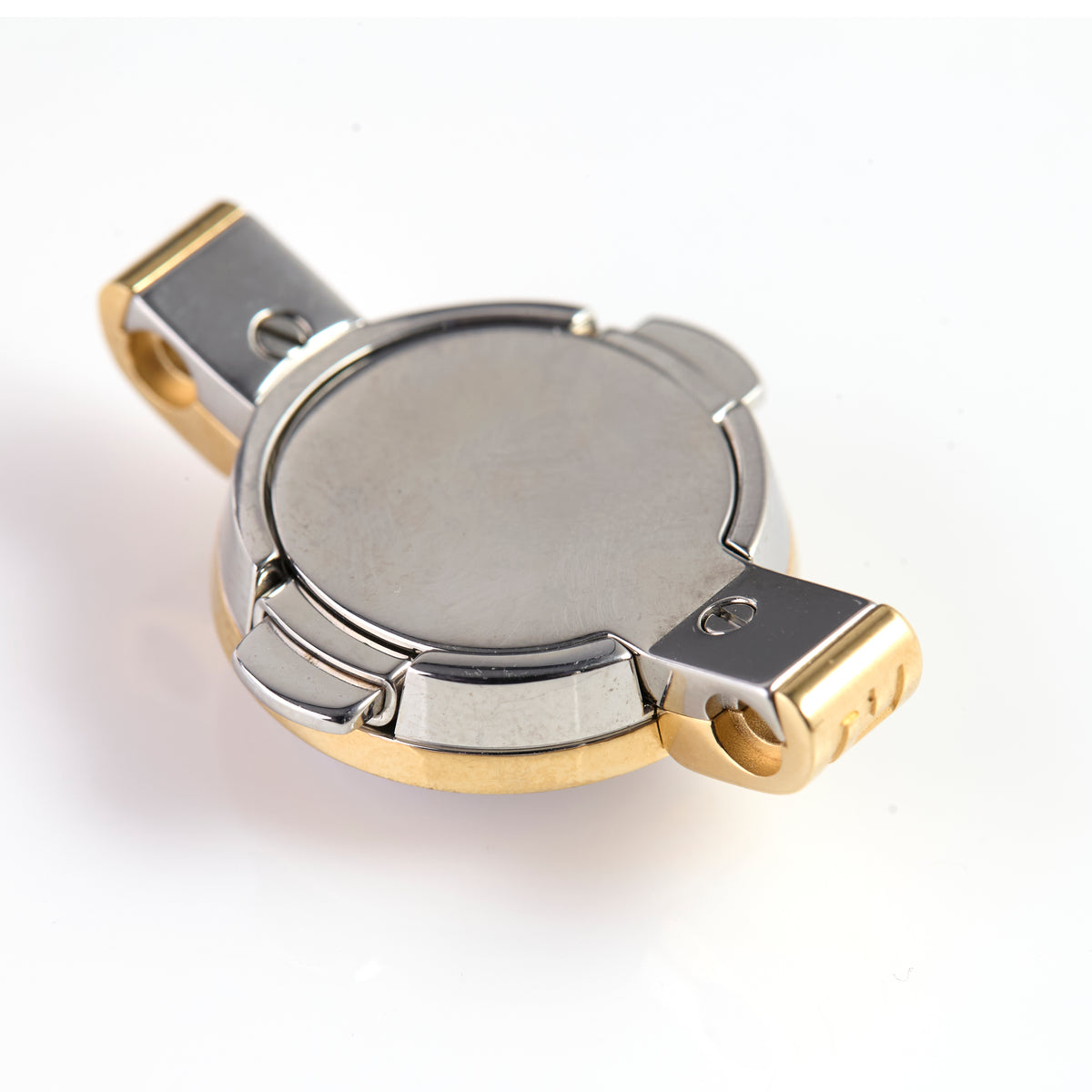 Versace Gold-Tone Stainless Steel Watch Case – Medusa Crystal Dial, Greek Key Bezel