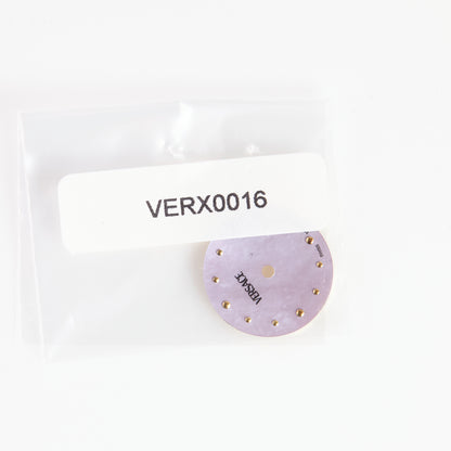 VERSACE Swiss Made Purple Mother of Pearl Watch Dial Gold Markers Replacement
