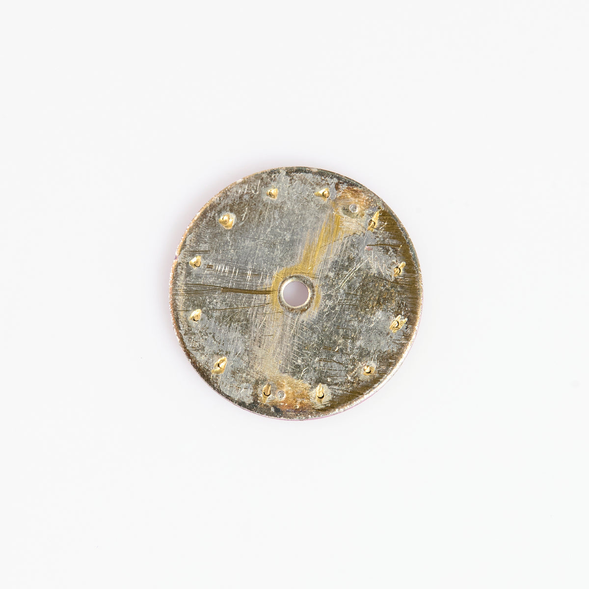 VERSACE Swiss Made Purple Mother of Pearl Watch Dial Gold Markers Replacement