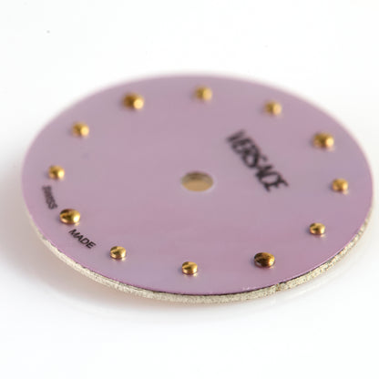 VERSACE Swiss Made Purple Mother of Pearl Watch Dial Gold Markers Replacement