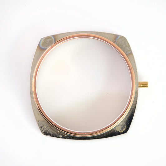 Versace Two-Tone Watch Case with Rose Gold-Tone Bezel