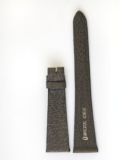 Universal Geneve 20mm x 14mm Vintage Grey Leather Strap