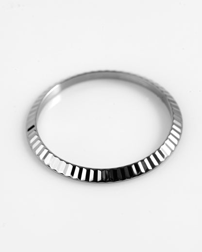 Rolex Bezel Fluted 18K White Gold Fluted for Stainless Steel Datejust 6900 69000