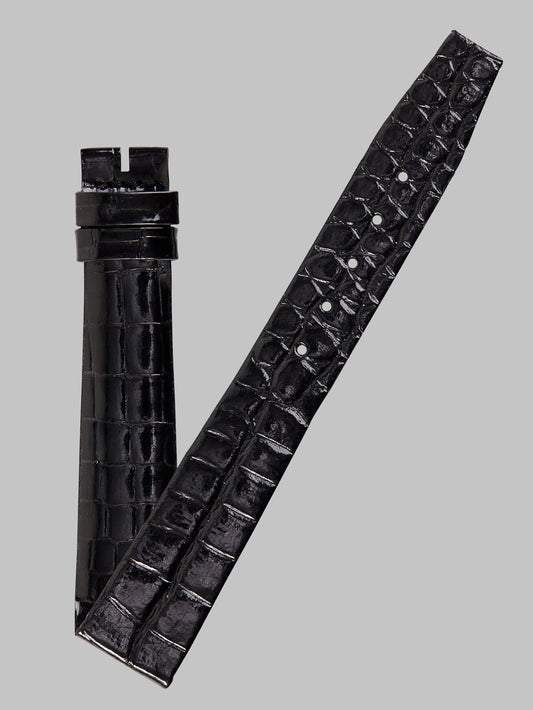 Universal Geneve 17mm x 14mm Vintage Black Alligator Strap NOS