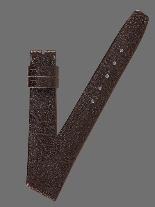 Universal Geneve 18mm x 14mm Vintage Dark Brown Leather Strap NOS